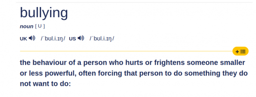 bulliying definition