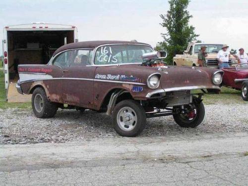57 chevy rust bucket