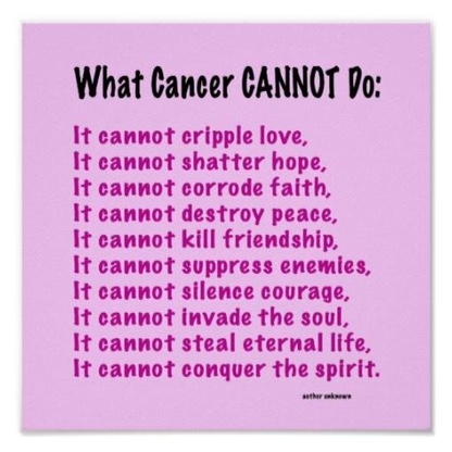 What Cancer Can't Do