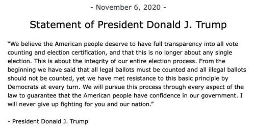 POTUS STATEMENT