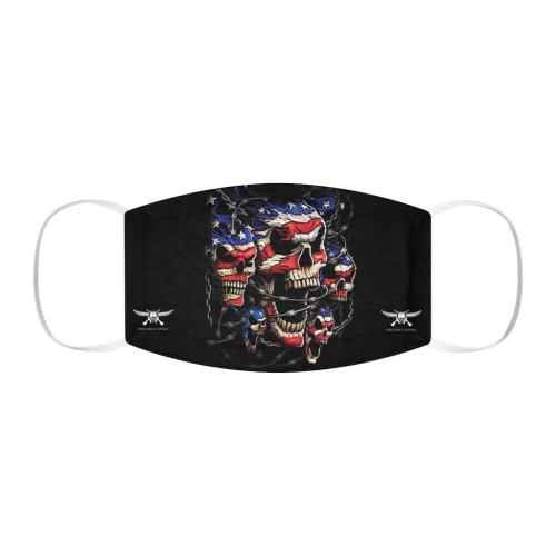 Tri Skull Flag Facemask