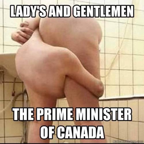 trudeau head up ass