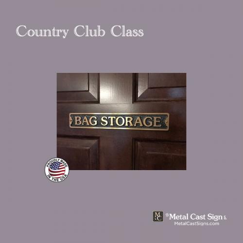 Bag-Storage-door-sign-bronze