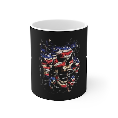 Tri Skull Flag cup