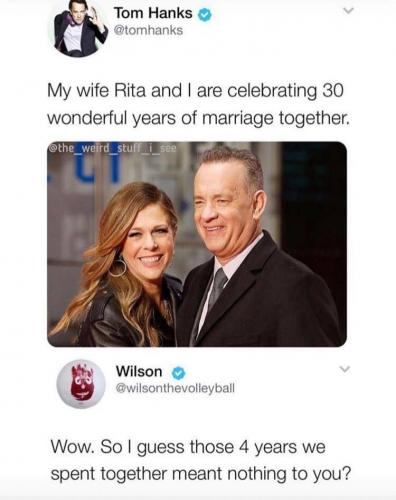 tom hanks marriage wilson