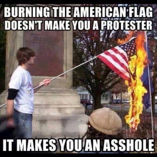 flag burners are ass holes