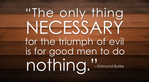 Good men to do nothing
