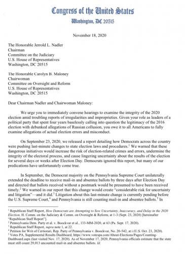 #CongressionalInvestigation #2020election ??