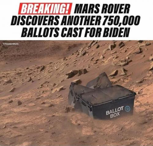 Biden Votes Found On Mars (Edit)