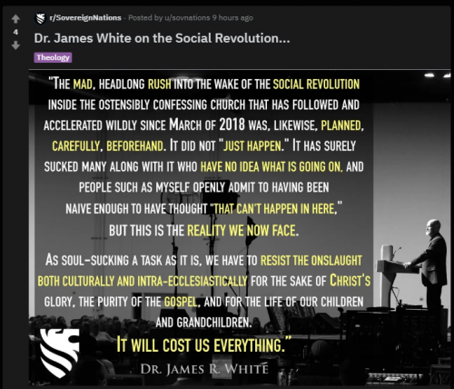 the false woke SJW social justice gospel aka cultural marxism as exposed by james white
