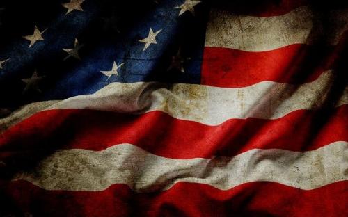 'USA+Waving+Flag'+Graphic+Art+Print+on+Wrapped+Canvas~2