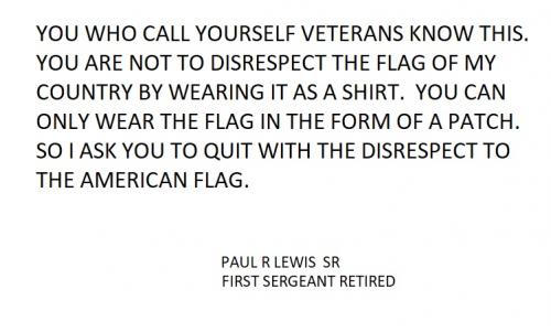 DO NOT DISRESPECT MY FLAG