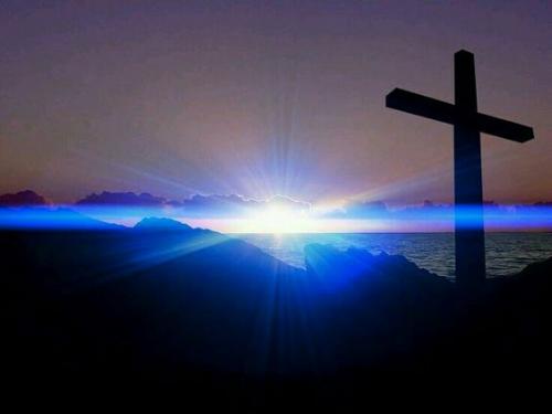 Thin blue line and cross