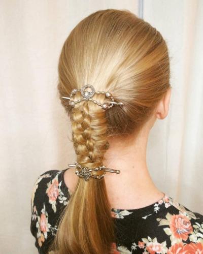 Braid with 2 flexi clips