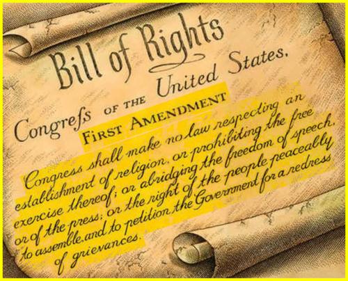 First Amendment of US Constitution