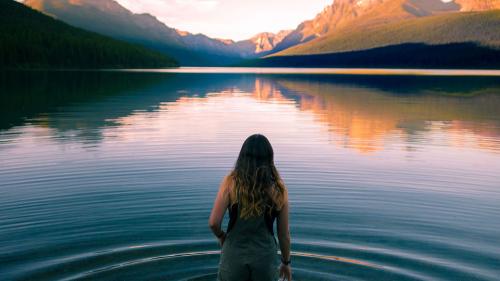 Woman in the water