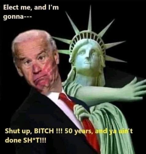biden slapped by America