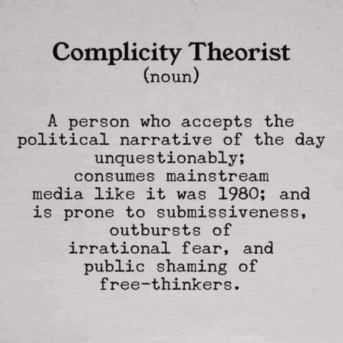 conspiracy complicity theorist