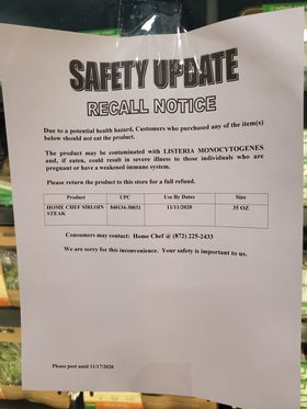 Recall Notice Kroger 11132020