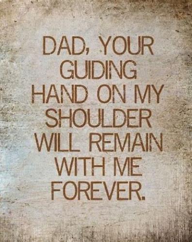 Dads Guiding Hand