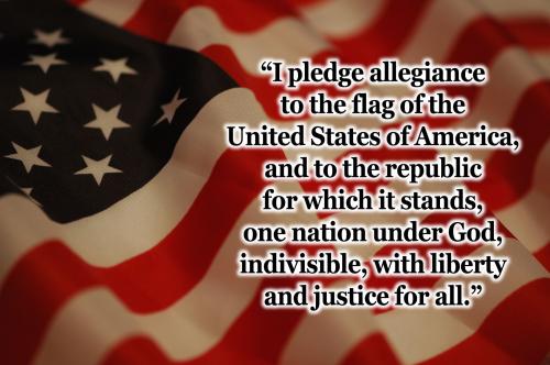 America Pledge of allegiance