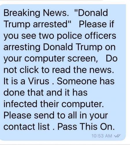 trump arrested