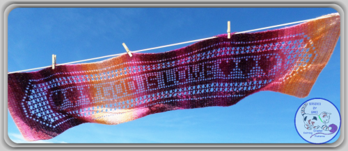 God Is Love Scarf - Filet Crochet Pattern and Charts