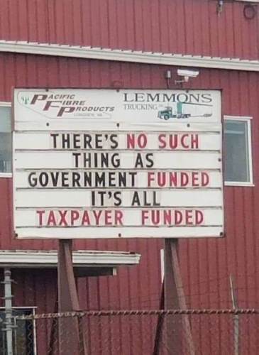 goverrment funding is more like tax payer rip off