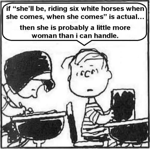 shell be riding six white horses
