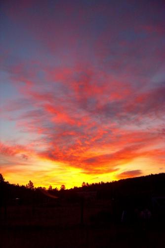 Sunset from the porch - 1998, rural New Mexico