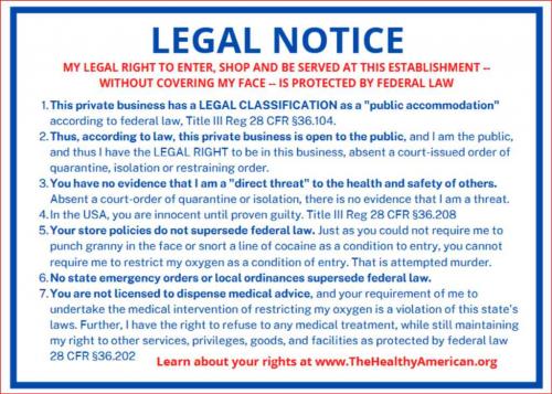 legal notice