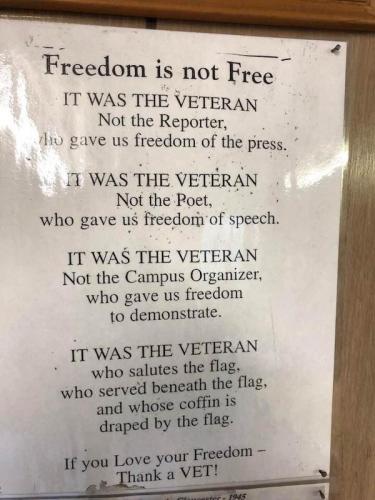 freedom is not free