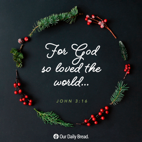 For God so loved the world