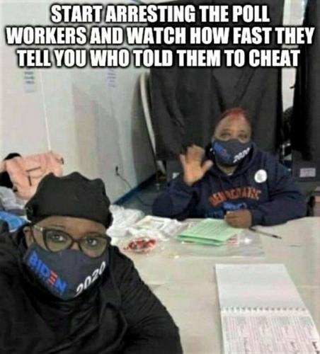 arrest the poll workers