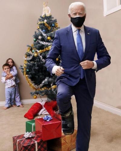 Kids Christmas with Biden