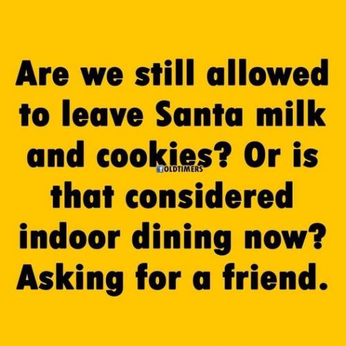 Can I still give Santa milk and cookies