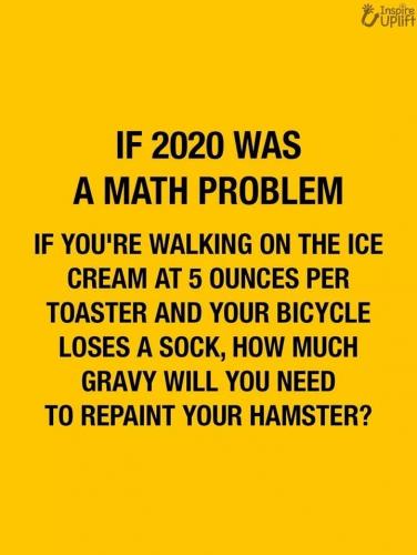 If 2020 was math problem