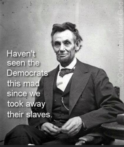 abe lincoln slaves meme