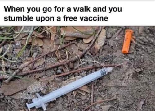 free vaccine needle syringe cringe dirty drug homeless