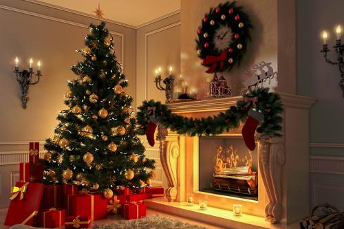 christmas-tree-fireplace
