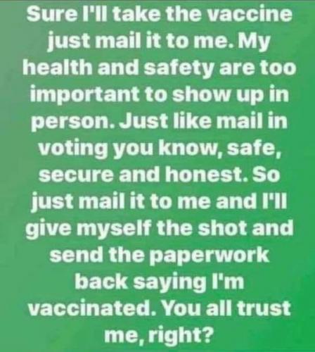 Mail Me the Vaccine