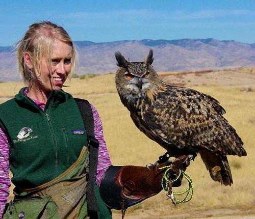 Girl with Eagle Owl