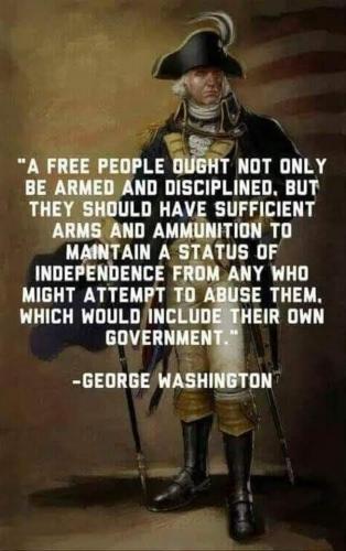 Washington on arms and ammo