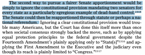 Ignoring a clear constitutional provision would trouble many Americans.
