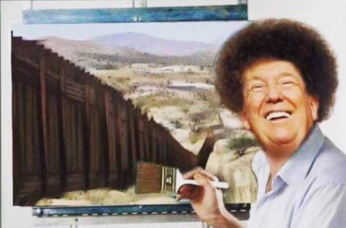 trump painting wall