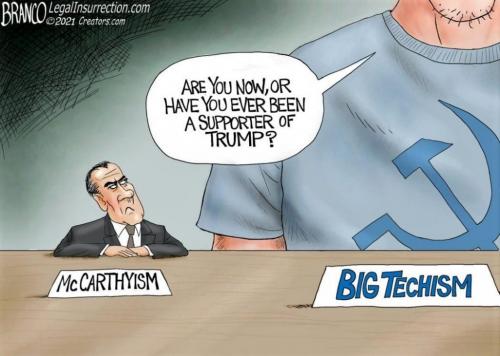 McCarthyism vs. BIG TECHISM - meme