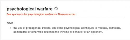Psychological warfare