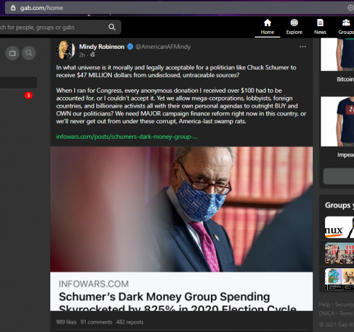 SCHUMER 47M CONTRIBUTION