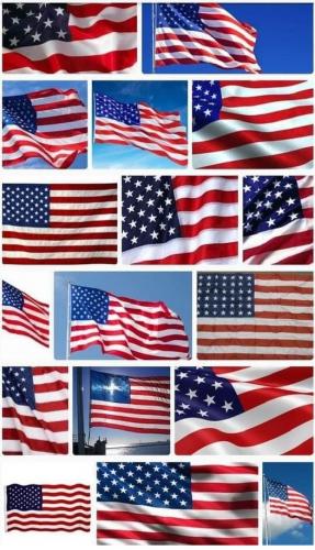 USA flags