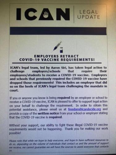 Covid 19 requirement